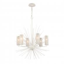  82087/6 - Sea Urchin 27'' Wide 6-Light Chandelier - White Coral