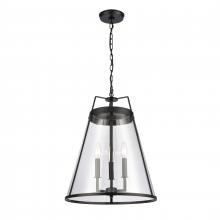  82275/3 - Judy 16'' Wide 3-Light Pendant - Matte Black