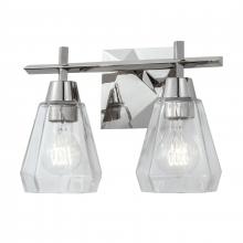  8282-PN-CL - Arctic 12.4'' Wide 2-Light Vanity Light - Polished Nickel