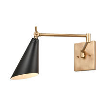  89210/1 - Calder 1-Light sconce in  Natural Brass / Matte Black