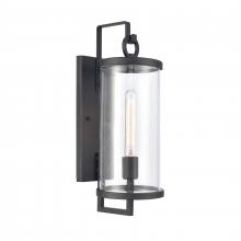  89491/1 - Hopkins 18'' High 1-Light Outdoor Sconce - Charcoal Black