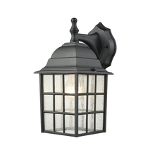  CE9261760 - Thomas - Outdoor Essentials 12'' High 1-Light Outdoor Sconce - Satin Black