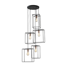  D2735 - Box 5-Light Cluster Chandelier in Oil Rubbed Bronze