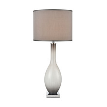  D4323 - Blanco Table Lamp in Grey Smoked Opal and Chrome