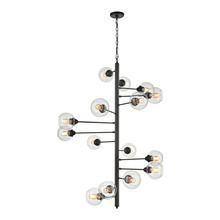  D4446 - Composition 15-Light Chandelier in Oil Rubbed Bronzer with Clear Glass