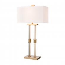  H0019-9567 - Roseden Court 34'' High 1-Light Table Lamp - Aged Brass