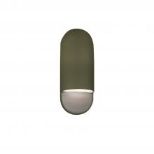 Justice Design Group CER-5620W-MGRN - Small ADA Capsule Outdoor Wall Sconce