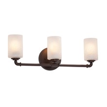  FSN-8463-10-FRCR-DBRZ - Bronx 3-Light Bath Bar