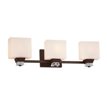  FSN-8473-55-OPAL-DBRZ - Ardent 3-Light Bath Bar