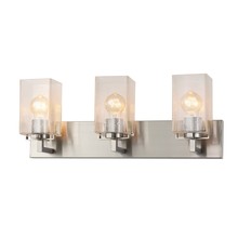 Justice Design Group FSN-8943-15-SEED-NCKL - Vice 3-Light Bath Bar