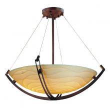  PNA-9724-35-WAVE-DBRZ - 36" Pendant Bowl w/ Crossbar