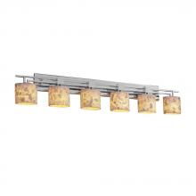 Justice Design Group ALR-8706-15-DBRZ - Aero 6-Light Bath Bar