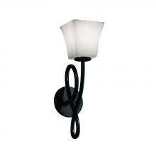 Justice Design Group CLD-8911-10-MBLK - Capellini 1-Light Wall Sconce