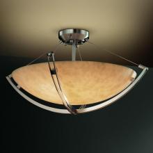  CLD-9711-35-NCKL - 18" Semi-Flush Bowl w/ Crossbar