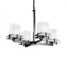  FSN-8100-15-OPAL-NCKL - Metropolis 4-Light Chandelier