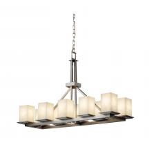  CLD-8650-15-NCKL - Montana 10-Light Rectangular Ring Chandelier