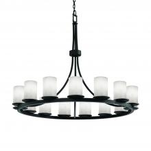  CLD-8716-10-MBLK - Dakota 21-Light 1-Tier Ring Chandelier