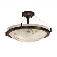  FAL-9684-35-DBRZ-LED6-6000 - 36" LED Semi-Flush Bowl w/ Ring