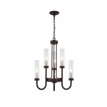  FSN-4343-CLFR-DBRZ - Anchor 22" Chandelier