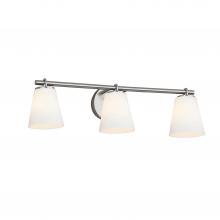  FSN-8033-OPAL-NCKL - Alpino 3-Light Bath Bar