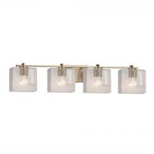 Justice Design Group FSN-8444-55-SEED-BRSS - Era 4-Light Bath Bar