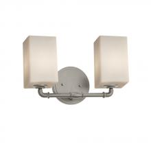  FSN-8462-15-OPAL-NCKL - Bronx 2-Light Bath Bar