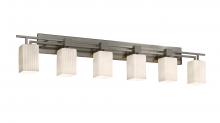  FSN-8706-15-RBON-NCKL - Aero 6-Light Bath Bar