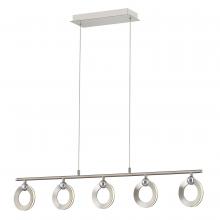  NSH-8127-NCCR - Hermosa LED 5-Light Linear Chandelier