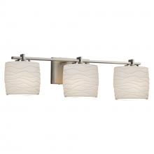  POR-8443-30-WAVE-NCKL - Era 3-Light Bath Bar