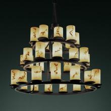  FAL-8712-12-MBLK - Dakota 36-Light 3-Tier Ring Chandelier