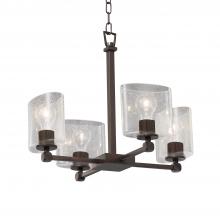  FSN-8420-30-SEED-DBRZ-LED4-2800 - Tetra 4-Light LED Chandelier