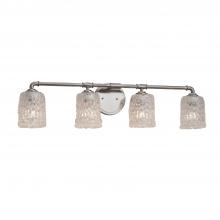  GLA-8464-16-CLRT-NCKL-LED4-2800 - Bronx 4-Light LED Bath Bar