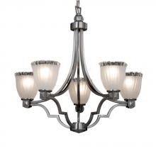 Justice Design Group GLA-8500-26-WTFR-CROM - Argyle 5-Light Chandelier