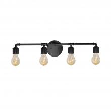  NSH-8464-MBLK - Bronx 4-Light Bath Bar