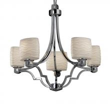  POR-8500-30-WAVE-NCKL - Argyle 5-Light Chandelier