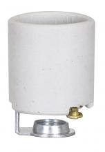  80/2089 - Porcelain Socket With 1/4 IPS Hickey; Aluminum Screw Shell; Unglazed; 660W; 250V