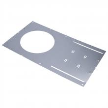  80/866 - 6-Inch Asymmetric New Construction Recessed Downlight Mounting Plate; Flat