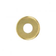 Satco Products Inc. 90/2142 - Turned Brass Check Ring; 1/8 IP Slip; Burnished And Lacquered; 7/8" Diameter