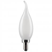  S21884 - 5.5 Watt CA10 LED; Frost Finish; Candelabra Base; 5000K; 120 Volt; 2-Card