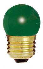  S3609 - 7.5 Watt S11 Incandescent; Ceramic Green; 2500 Average rated hours; Medium base; 120 Volt