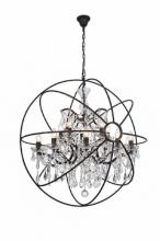  9849/10+5P - Chandelier Rustic Brozne