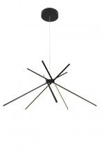  ALU01C42B - LED Chandelier Matte Black