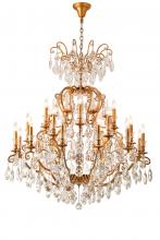  BET78BR - Chandelier Metal & Crystal