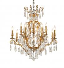  BET80C32AB - Chandelier Antique Brass