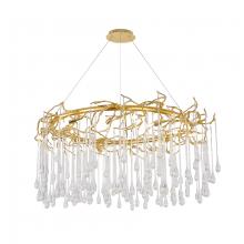  CN01C43G - Chandelier Aluminum & Glass