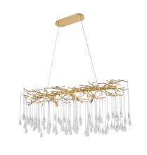  CN02C47G - Chandelier Aluminum & Glass