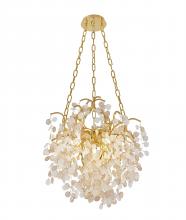  CN05C22G - Chandelier Aluminum & Glass