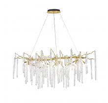  CN10C47C - Chandelier Aluminum & Glass