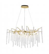  CN12C36G - Chandelier Aluminum & Glass