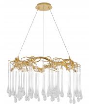  CN23C31G - Chandelier Aluminum & Glass